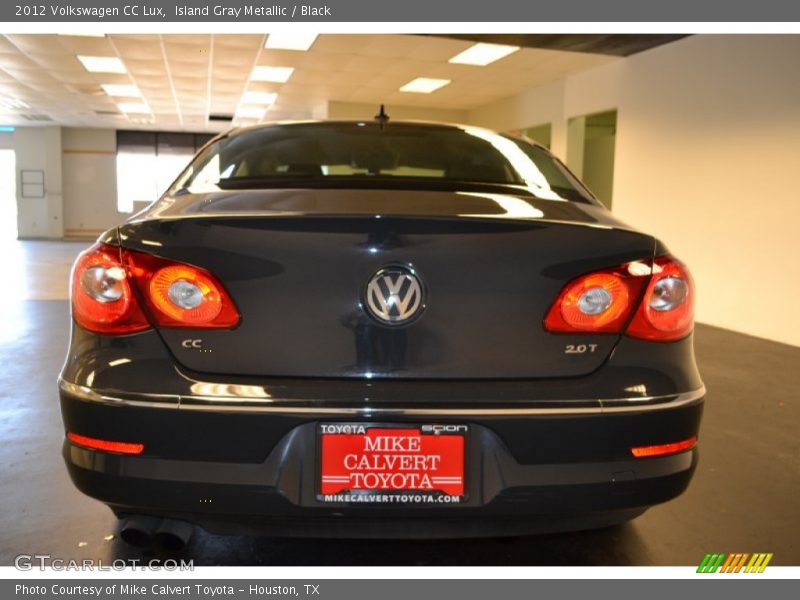 Island Gray Metallic / Black 2012 Volkswagen CC Lux