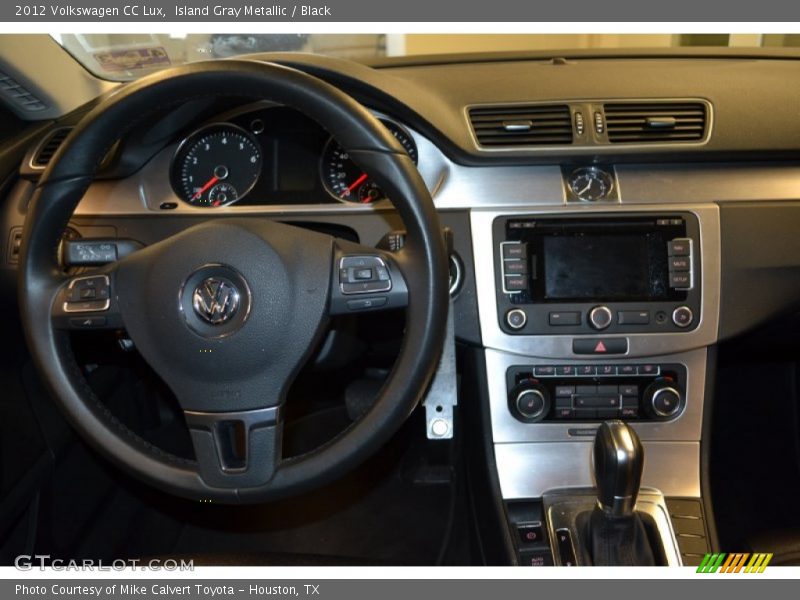 Island Gray Metallic / Black 2012 Volkswagen CC Lux