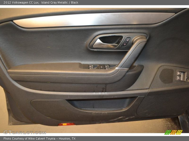 Island Gray Metallic / Black 2012 Volkswagen CC Lux