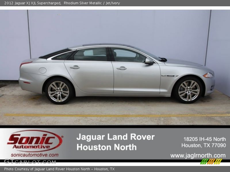 Rhodium Silver Metallic / Jet/Ivory 2012 Jaguar XJ XJL Supercharged