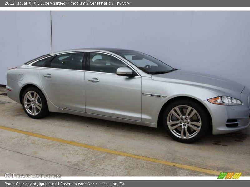 Rhodium Silver Metallic / Jet/Ivory 2012 Jaguar XJ XJL Supercharged