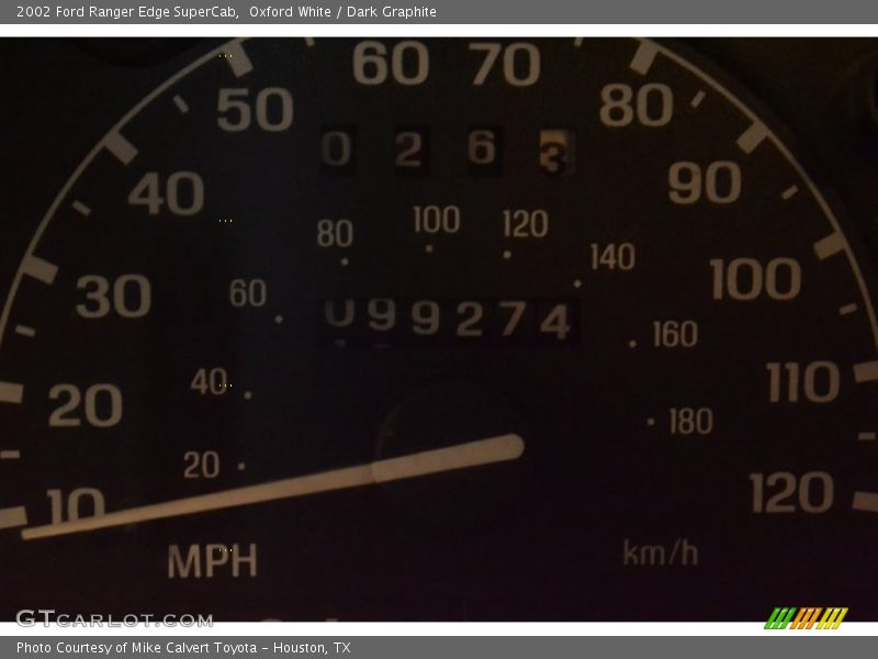 Oxford White / Dark Graphite 2002 Ford Ranger Edge SuperCab