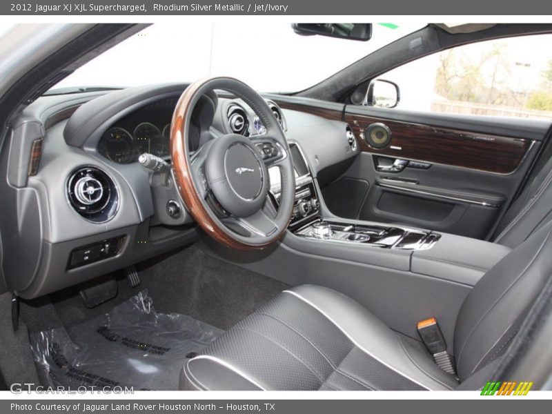 Rhodium Silver Metallic / Jet/Ivory 2012 Jaguar XJ XJL Supercharged