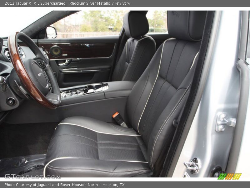 Rhodium Silver Metallic / Jet/Ivory 2012 Jaguar XJ XJL Supercharged