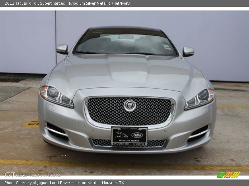 Rhodium Silver Metallic / Jet/Ivory 2012 Jaguar XJ XJL Supercharged
