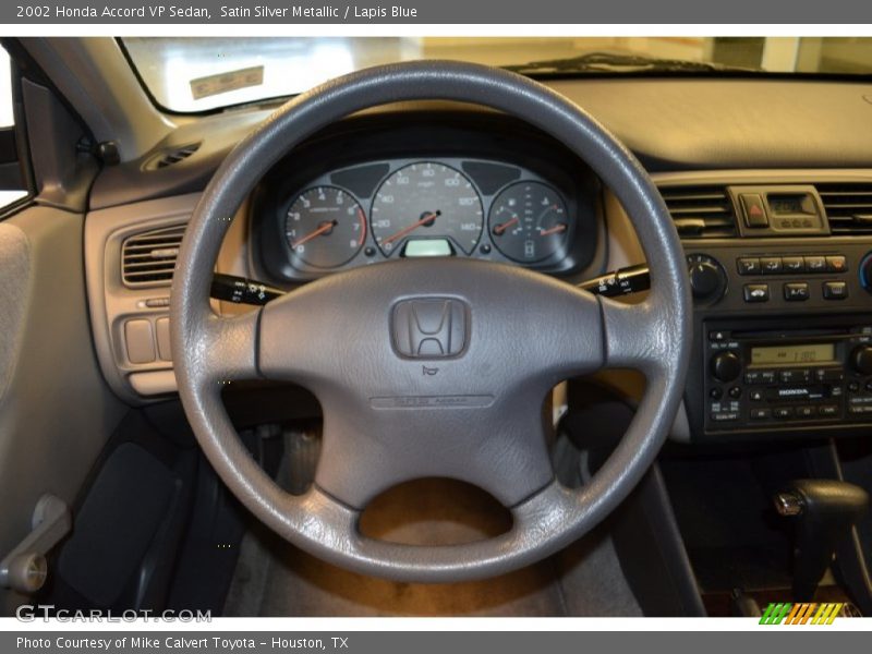 Satin Silver Metallic / Lapis Blue 2002 Honda Accord VP Sedan