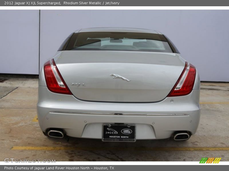 Rhodium Silver Metallic / Jet/Ivory 2012 Jaguar XJ XJL Supercharged