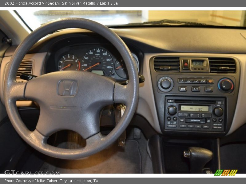 Satin Silver Metallic / Lapis Blue 2002 Honda Accord VP Sedan