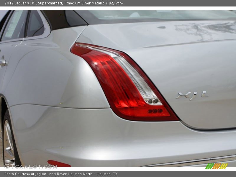 Rhodium Silver Metallic / Jet/Ivory 2012 Jaguar XJ XJL Supercharged