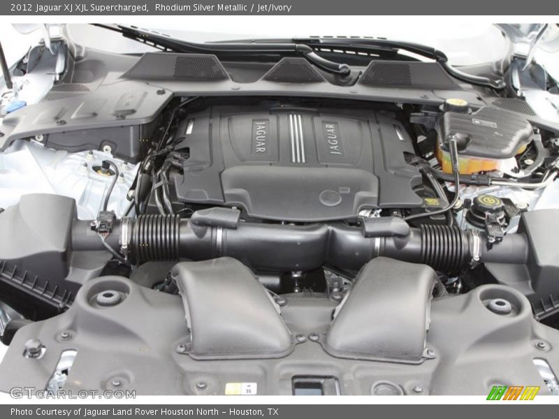 Rhodium Silver Metallic / Jet/Ivory 2012 Jaguar XJ XJL Supercharged