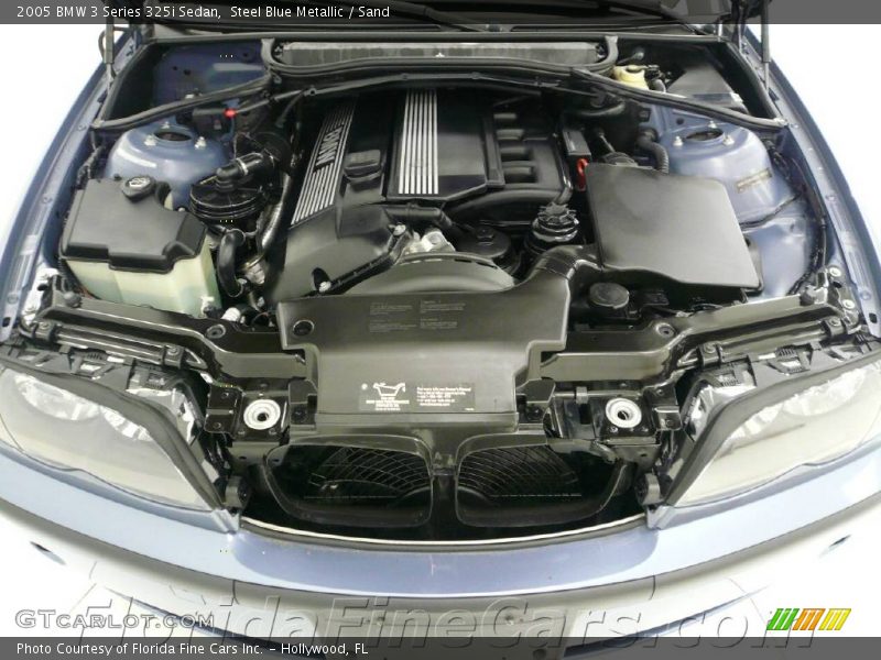 Steel Blue Metallic / Sand 2005 BMW 3 Series 325i Sedan
