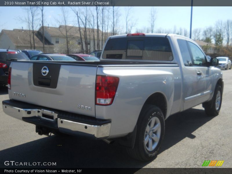 Radiant Silver / Charcoal 2010 Nissan Titan SE King Cab 4x4