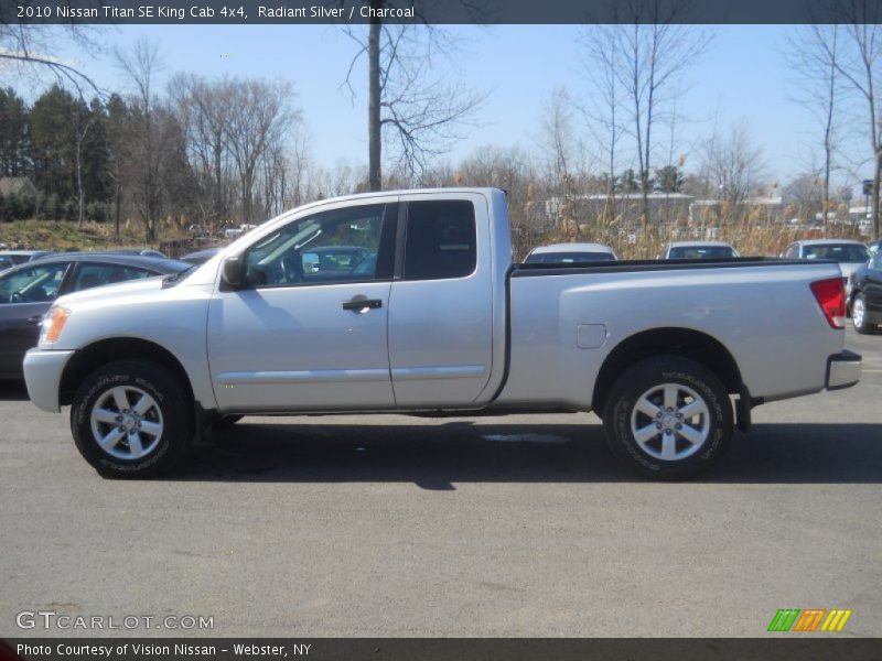 Radiant Silver / Charcoal 2010 Nissan Titan SE King Cab 4x4