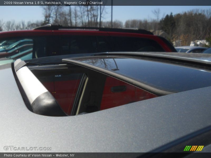 Magnetic Gray / Charcoal 2009 Nissan Versa 1.8 SL Hatchback