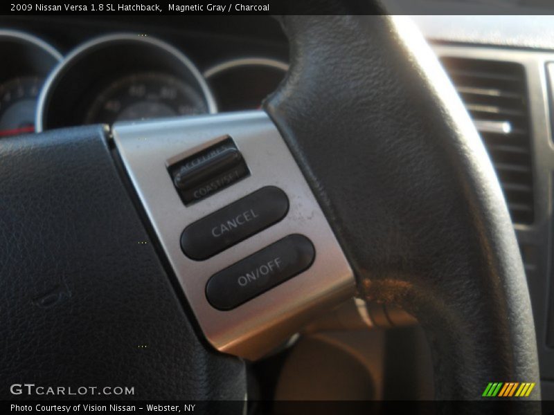 Magnetic Gray / Charcoal 2009 Nissan Versa 1.8 SL Hatchback