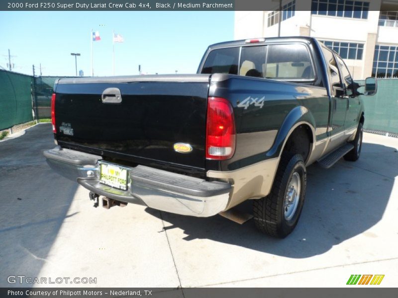 Black / Medium Parchment 2000 Ford F250 Super Duty Lariat Crew Cab 4x4