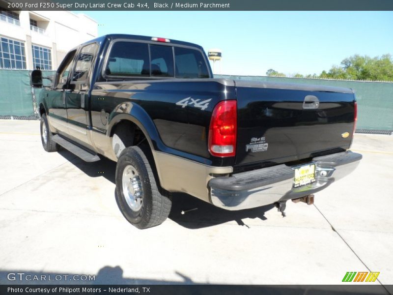 Black / Medium Parchment 2000 Ford F250 Super Duty Lariat Crew Cab 4x4