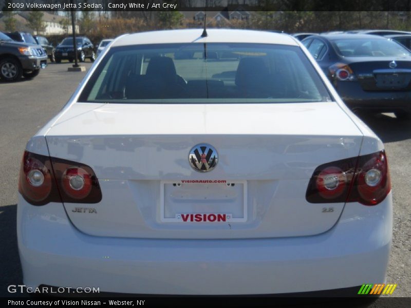 Candy White / Art Grey 2009 Volkswagen Jetta S Sedan