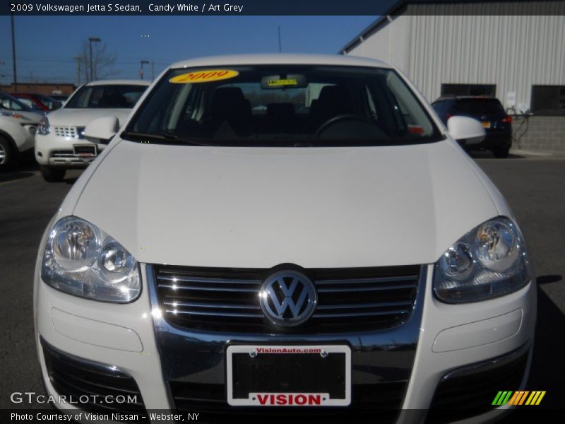 Candy White / Art Grey 2009 Volkswagen Jetta S Sedan