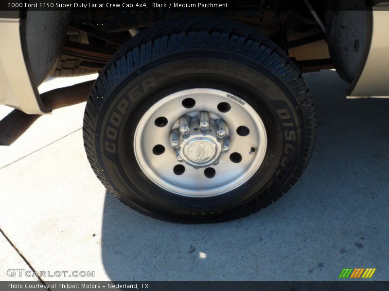Black / Medium Parchment 2000 Ford F250 Super Duty Lariat Crew Cab 4x4