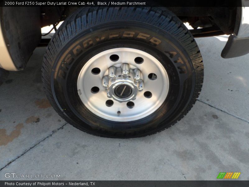 Black / Medium Parchment 2000 Ford F250 Super Duty Lariat Crew Cab 4x4