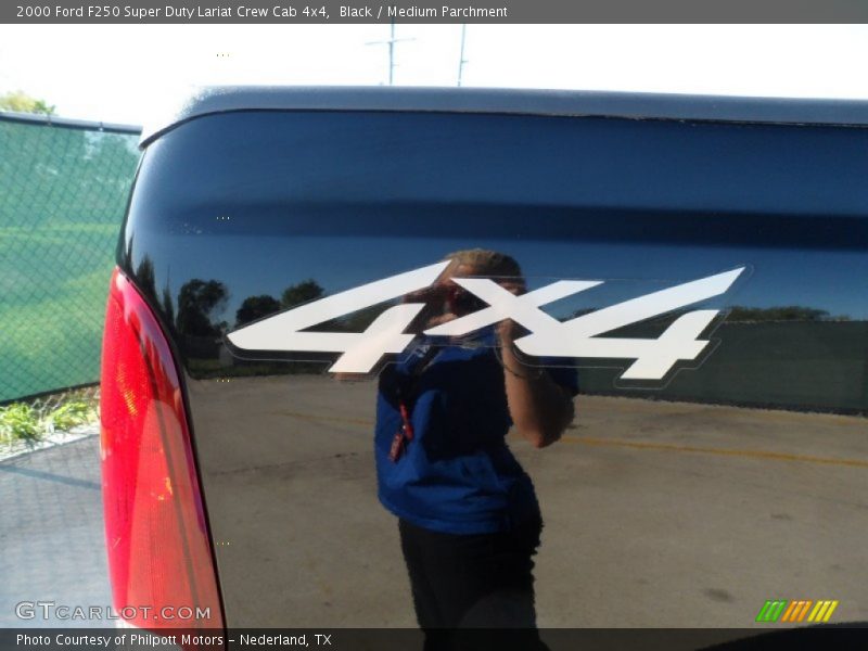 Black / Medium Parchment 2000 Ford F250 Super Duty Lariat Crew Cab 4x4