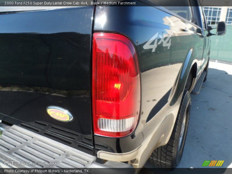Black / Medium Parchment 2000 Ford F250 Super Duty Lariat Crew Cab 4x4