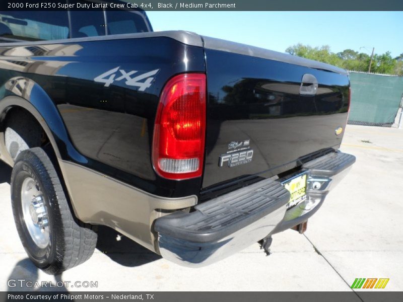 Black / Medium Parchment 2000 Ford F250 Super Duty Lariat Crew Cab 4x4
