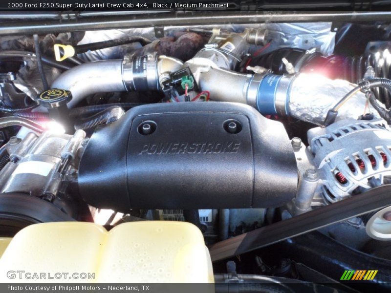 Black / Medium Parchment 2000 Ford F250 Super Duty Lariat Crew Cab 4x4