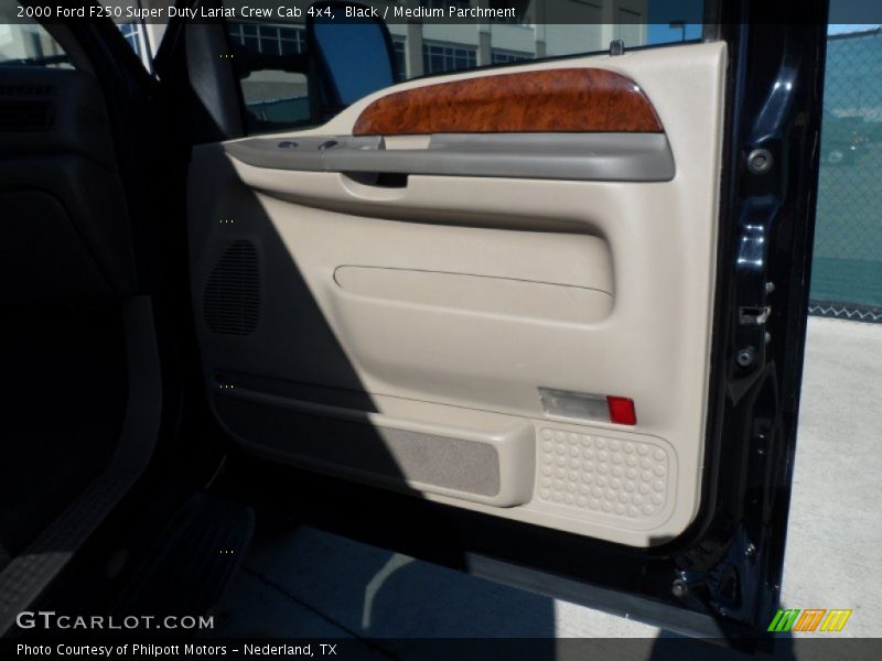 Black / Medium Parchment 2000 Ford F250 Super Duty Lariat Crew Cab 4x4