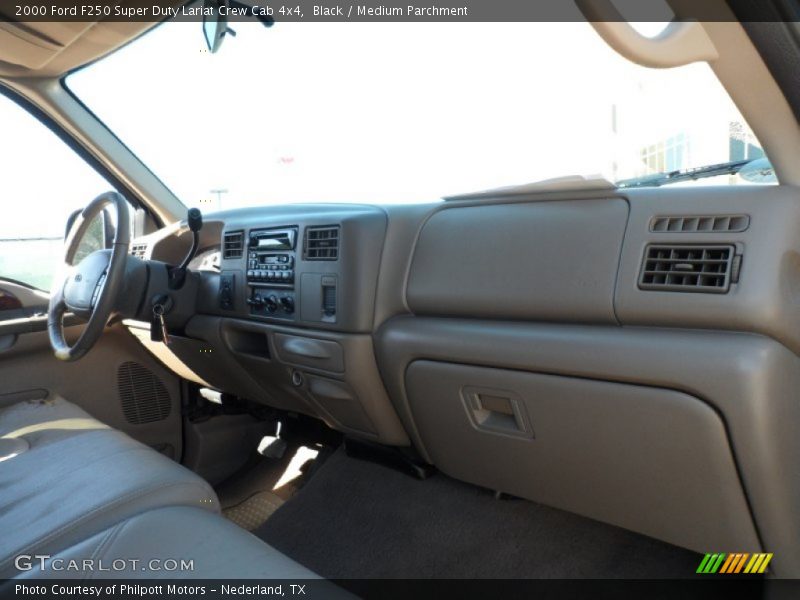 Black / Medium Parchment 2000 Ford F250 Super Duty Lariat Crew Cab 4x4