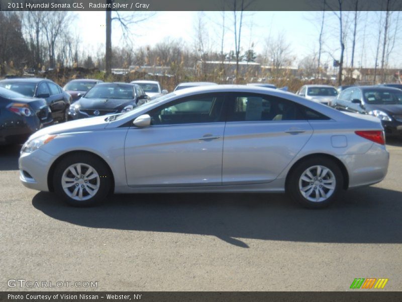 Radiant Silver / Gray 2011 Hyundai Sonata GLS