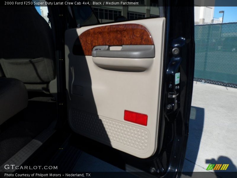 Black / Medium Parchment 2000 Ford F250 Super Duty Lariat Crew Cab 4x4