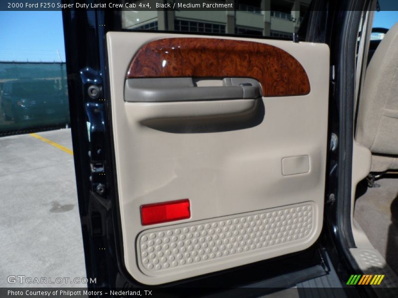 Black / Medium Parchment 2000 Ford F250 Super Duty Lariat Crew Cab 4x4