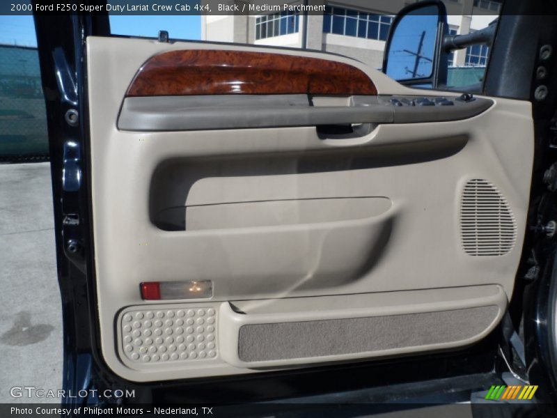 Black / Medium Parchment 2000 Ford F250 Super Duty Lariat Crew Cab 4x4