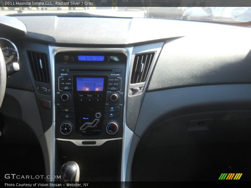 Radiant Silver / Gray 2011 Hyundai Sonata GLS