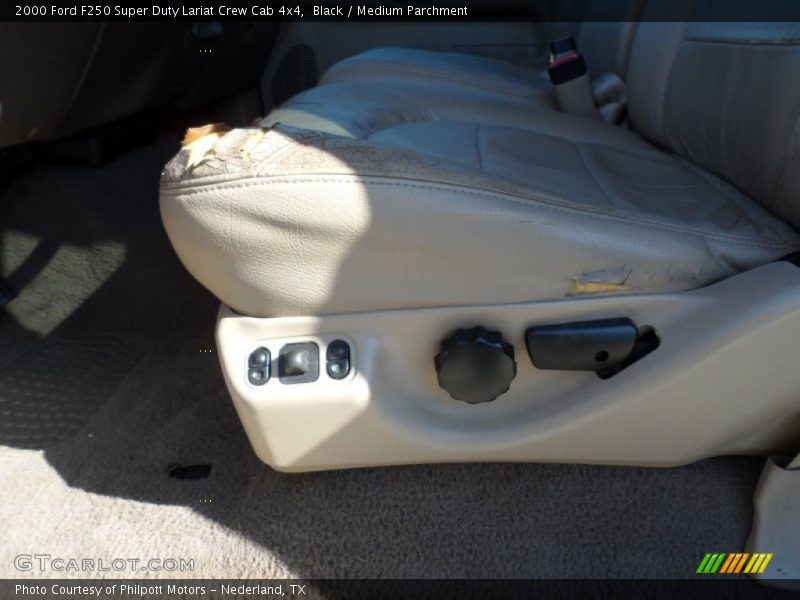 Black / Medium Parchment 2000 Ford F250 Super Duty Lariat Crew Cab 4x4