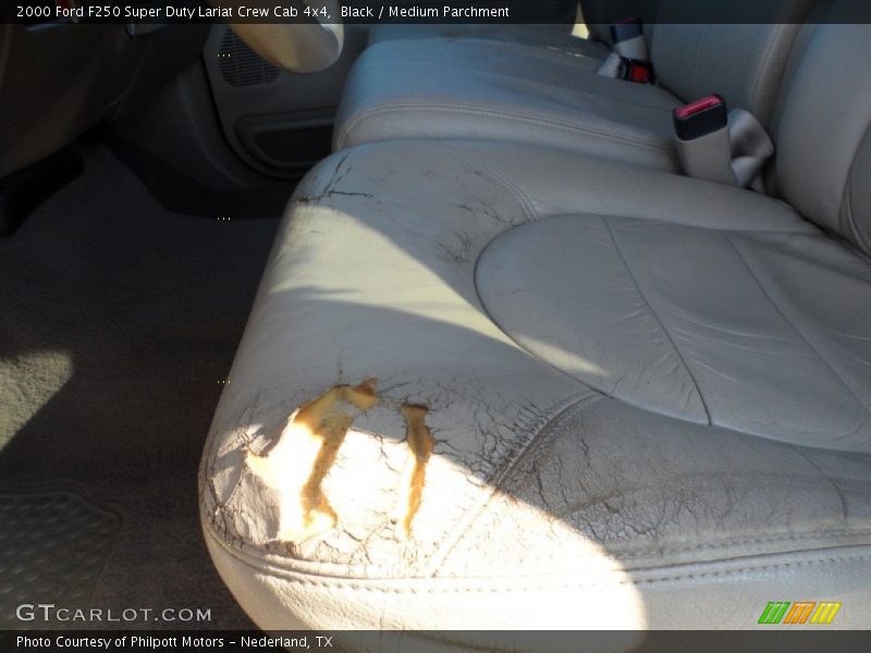 Black / Medium Parchment 2000 Ford F250 Super Duty Lariat Crew Cab 4x4
