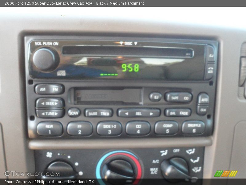 Black / Medium Parchment 2000 Ford F250 Super Duty Lariat Crew Cab 4x4