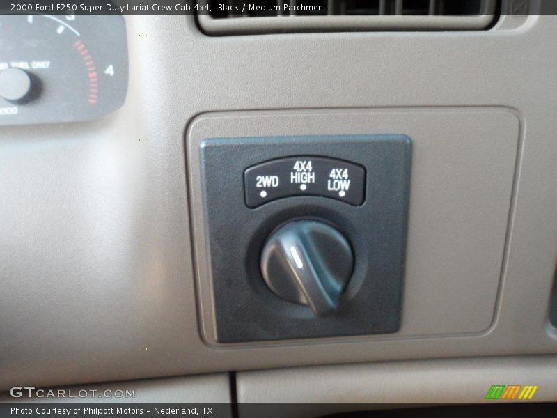 Black / Medium Parchment 2000 Ford F250 Super Duty Lariat Crew Cab 4x4