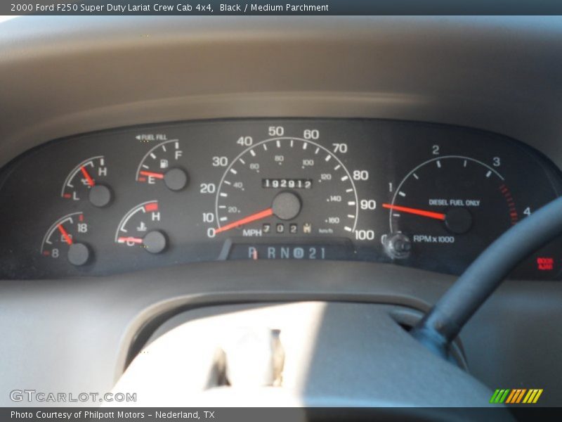  2000 F250 Super Duty Lariat Crew Cab 4x4 Lariat Crew Cab 4x4 Gauges
