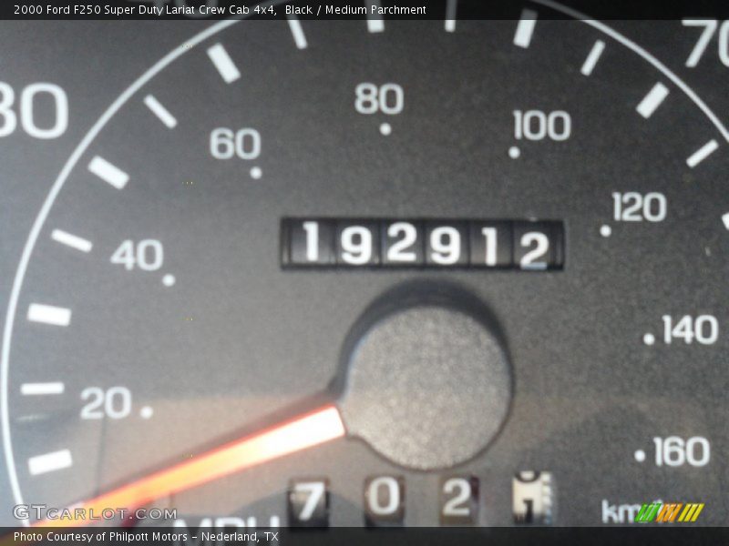 Black / Medium Parchment 2000 Ford F250 Super Duty Lariat Crew Cab 4x4