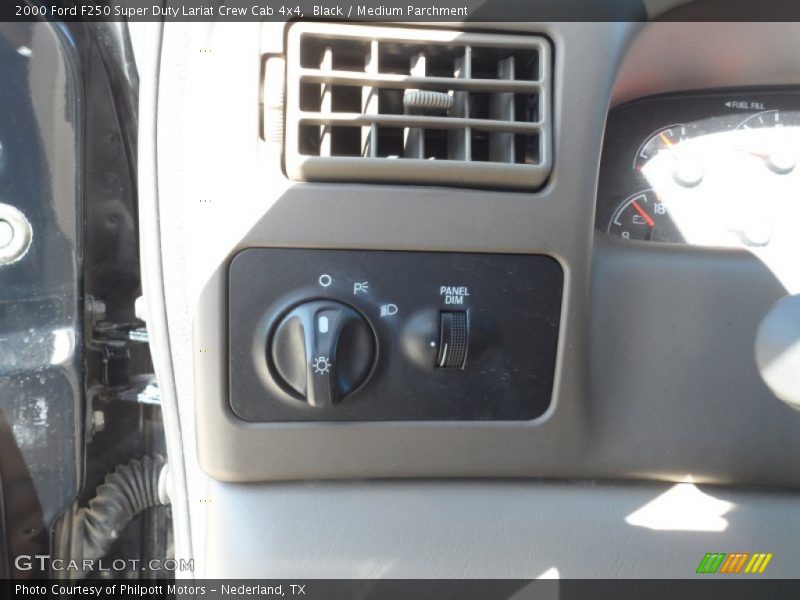 Black / Medium Parchment 2000 Ford F250 Super Duty Lariat Crew Cab 4x4