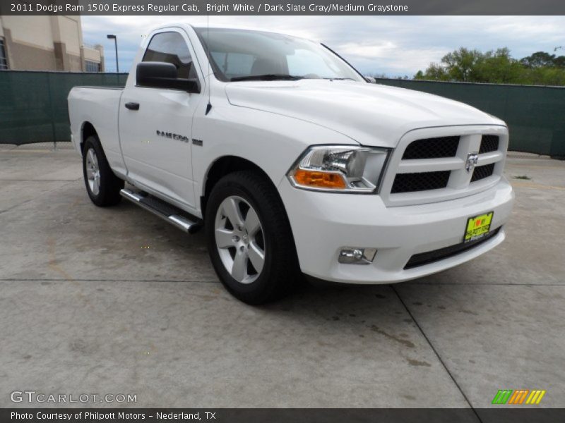 Bright White / Dark Slate Gray/Medium Graystone 2011 Dodge Ram 1500 Express Regular Cab