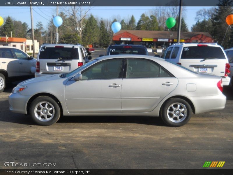 Lunar Mist Metallic / Stone 2003 Toyota Camry LE