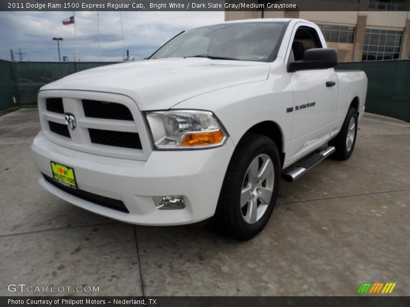 Bright White / Dark Slate Gray/Medium Graystone 2011 Dodge Ram 1500 Express Regular Cab