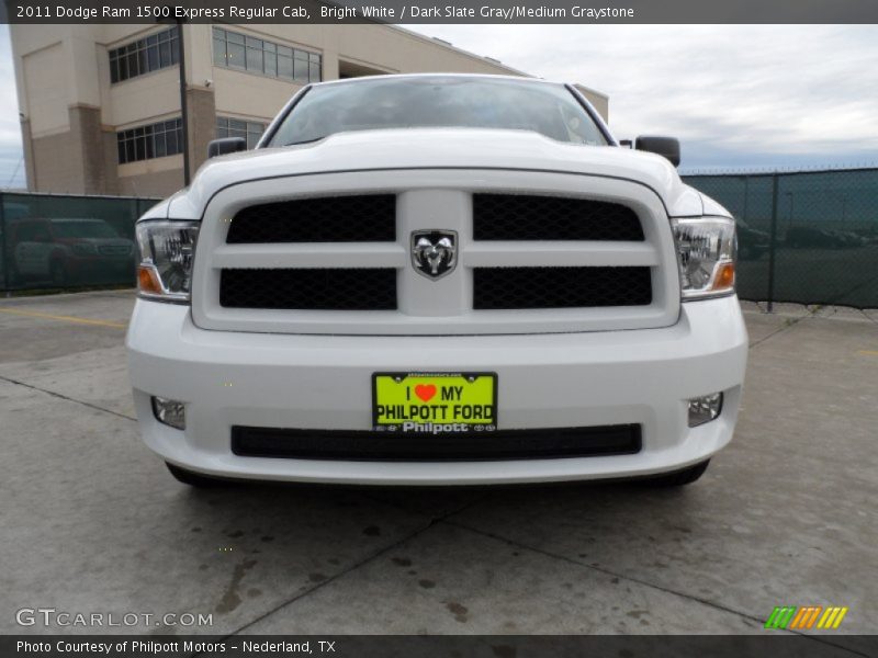 Bright White / Dark Slate Gray/Medium Graystone 2011 Dodge Ram 1500 Express Regular Cab