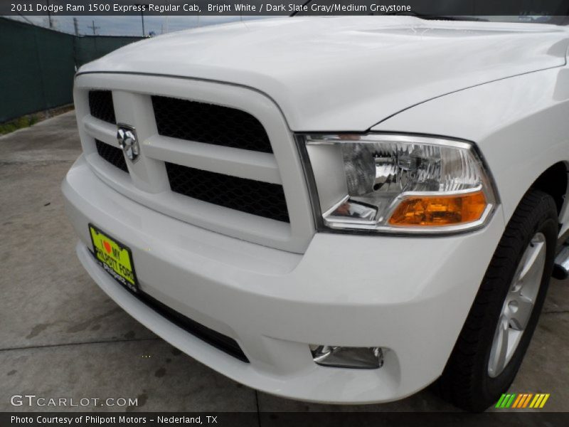 Bright White / Dark Slate Gray/Medium Graystone 2011 Dodge Ram 1500 Express Regular Cab