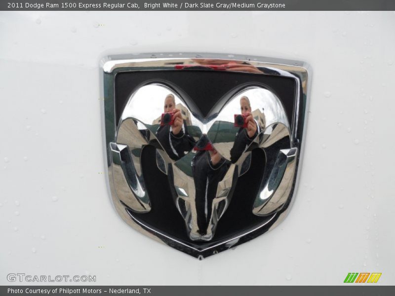Bright White / Dark Slate Gray/Medium Graystone 2011 Dodge Ram 1500 Express Regular Cab