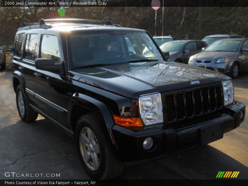 Black / Medium Slate Gray 2006 Jeep Commander 4x4